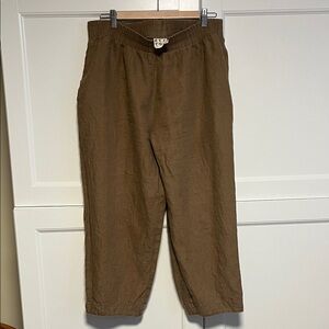 Beaton Linen Brown Court Pants